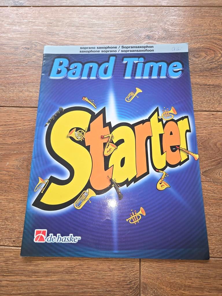 Band Time Starter Sopraansaxofoon Muziekboek De Haske, Ophalen of Verzenden, Gebruikt, Les of Cursus