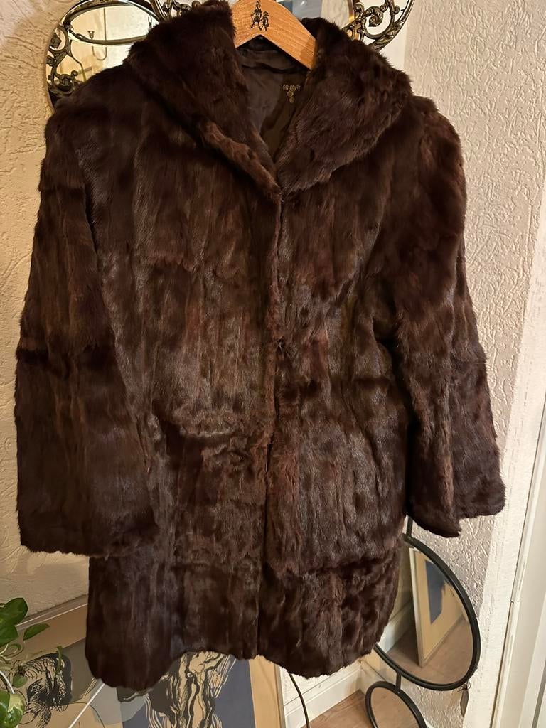 Bontjas, Ophalen of Verzenden, Zo goed als nieuw, Bruin