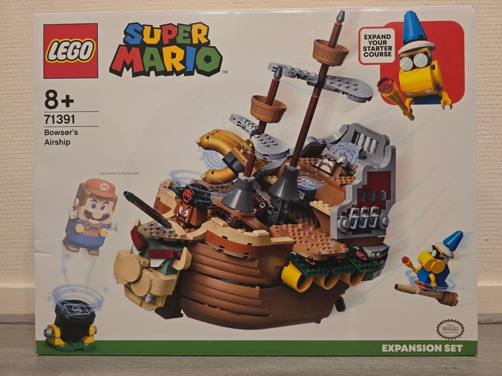 Lego super mario set 71391: Bowsers luchtschip nieuw, Ophalen of Verzenden, Nieuw