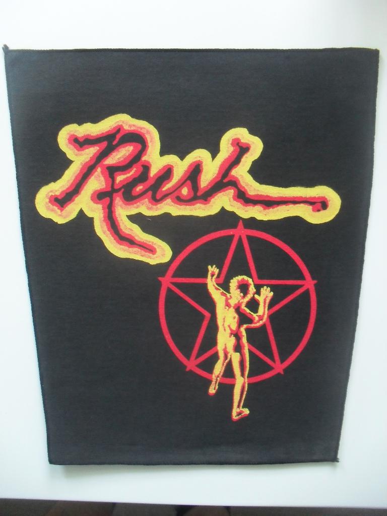 Rush muziek back patch GROOT embleem kleding vintage, Ophalen of Verzenden, Zo goed als nieuw, Kleding