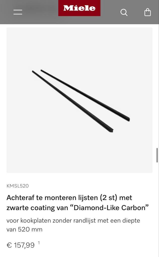 Lijsten voor Miele inductie kookplaat, Witgoed en Apparatuur, Kookplaten, Nieuw, Inbouw, Inductie, 4 kookzones