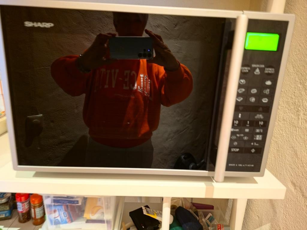 Sharp R-961 INW combi oven / grill / magnetron, Ophalen, Oven, Draaiplateau