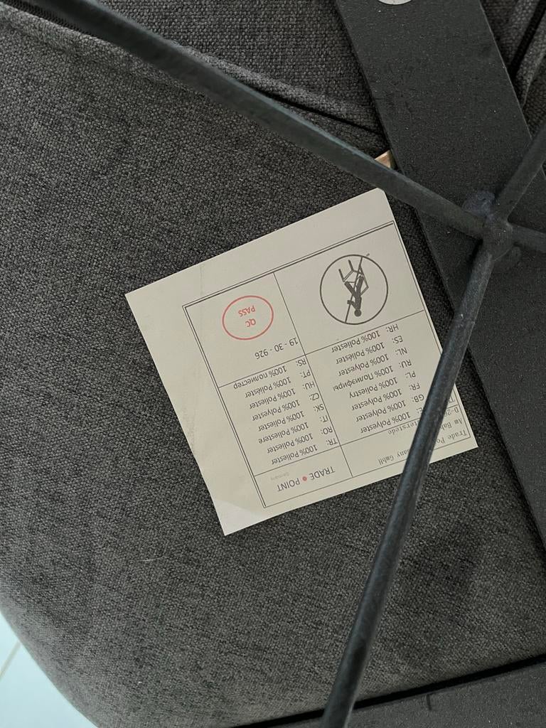 Schommelstoel van stof met metalen onderstel, Ophalen, Zo goed als nieuw, Eén, Stof