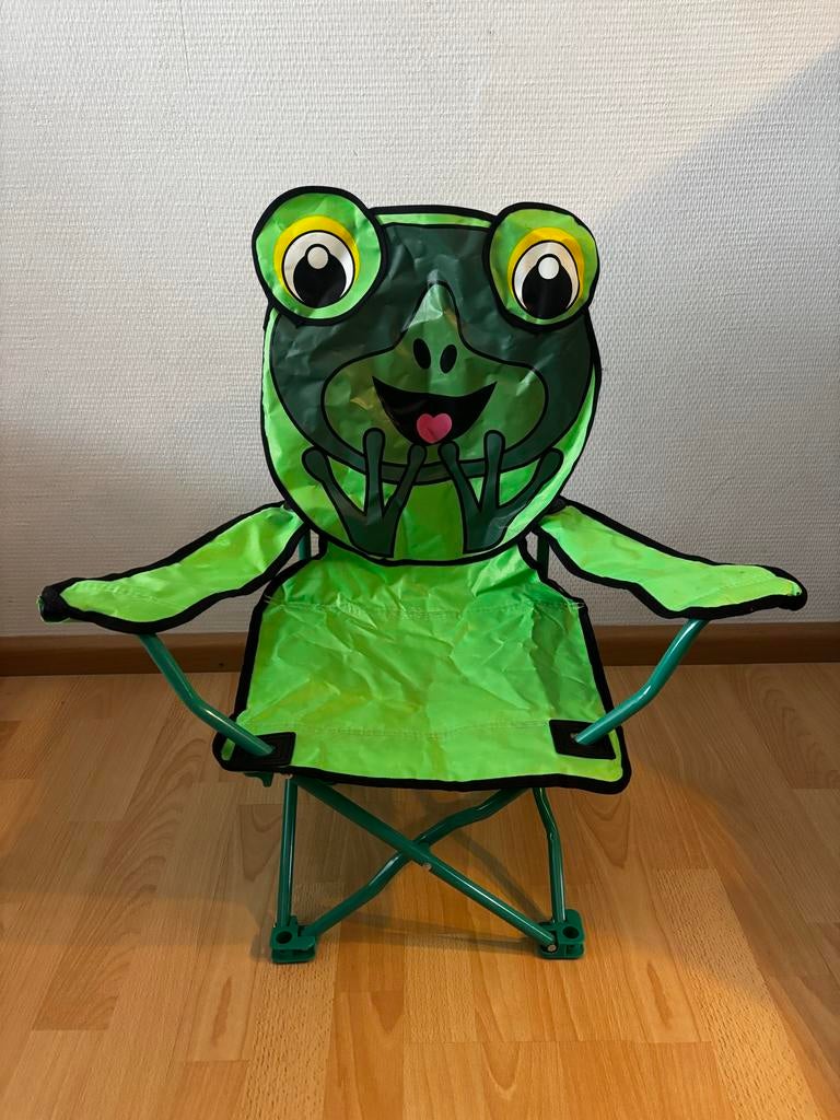 Eurotrail Ardeche Animal kinder campingstoel (kikker & lieve, Caravans en Kamperen, Ophalen of Verzenden, Gebruikt, Campingstoel