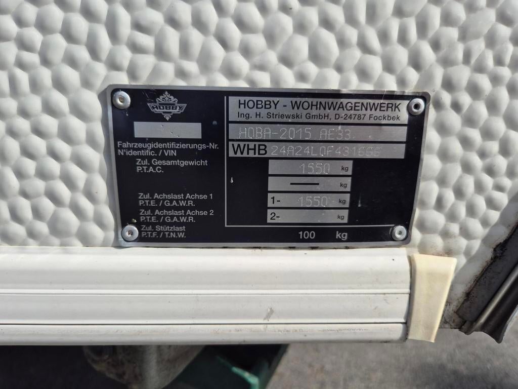 Hobby 540 UL enkele bedden & voortent ! Nw. model, Rondzit, Hobby, Hobby, Bedrijf