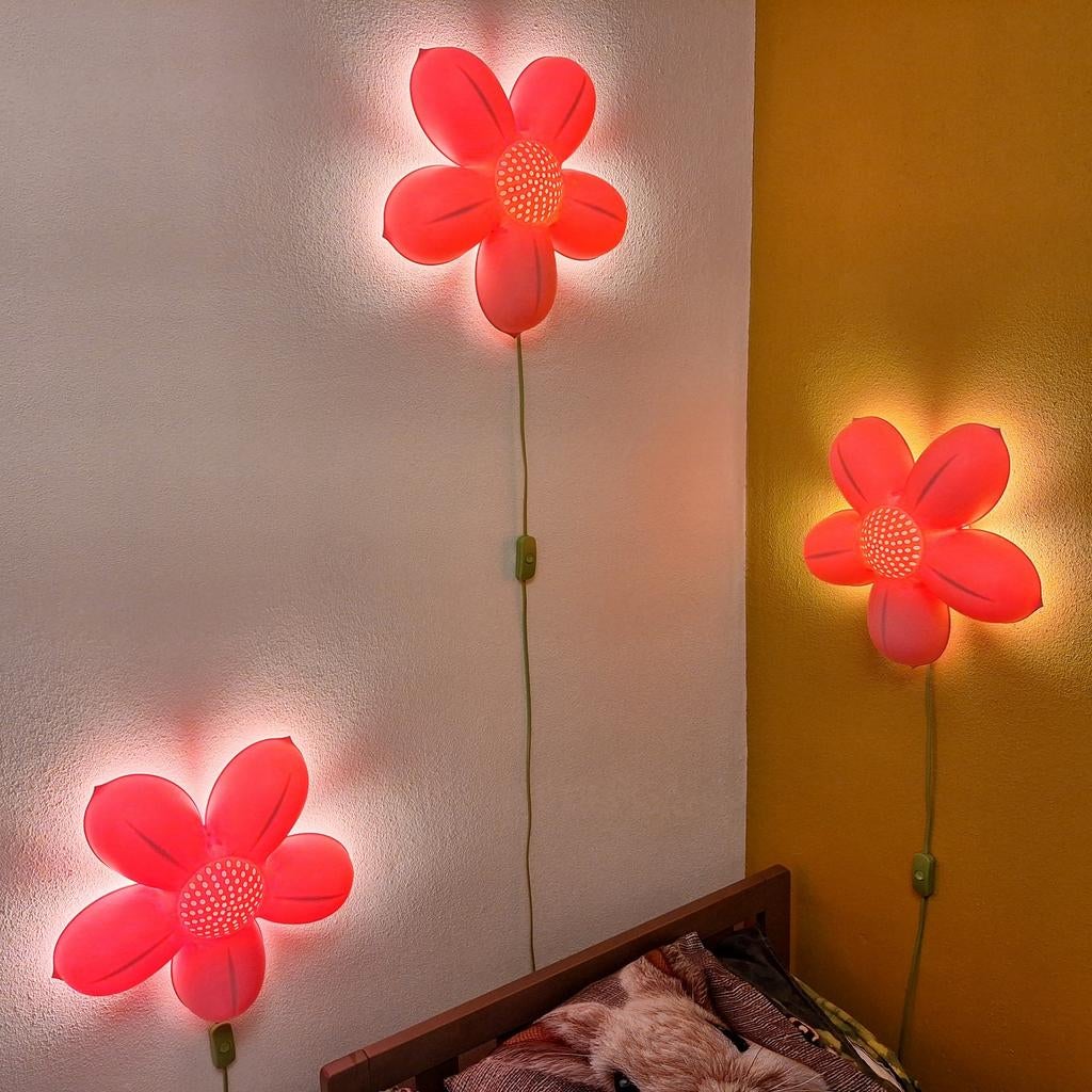 IKEA Bloemenlampen voor Kinderkamer - Set van 3, Kinderen en Baby's, Ophalen of Verzenden, Gebruikt, Lamp