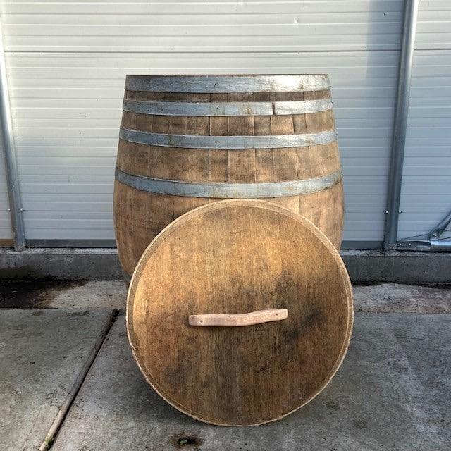 Eikenhouten wijnvat 500 liter dompelbad, ijsbad, Tuin en Terras, Niet ingevuld, 150 liter of meer, Niet ingevuld, Ophalen of Verzenden