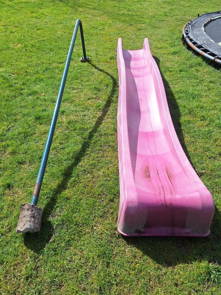 Brandweerpaal en roze glijbaan voor speelplezier, Kinderen en Baby's, Speelgoed | Buiten | Los speelgoed, Ophalen of Verzenden