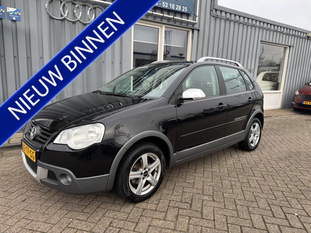 Volkswagen Polo 1.4-16V Cross (bj 2007), Voorwielaandrijving, 82 pk, Zwart, Origineel Nederlands