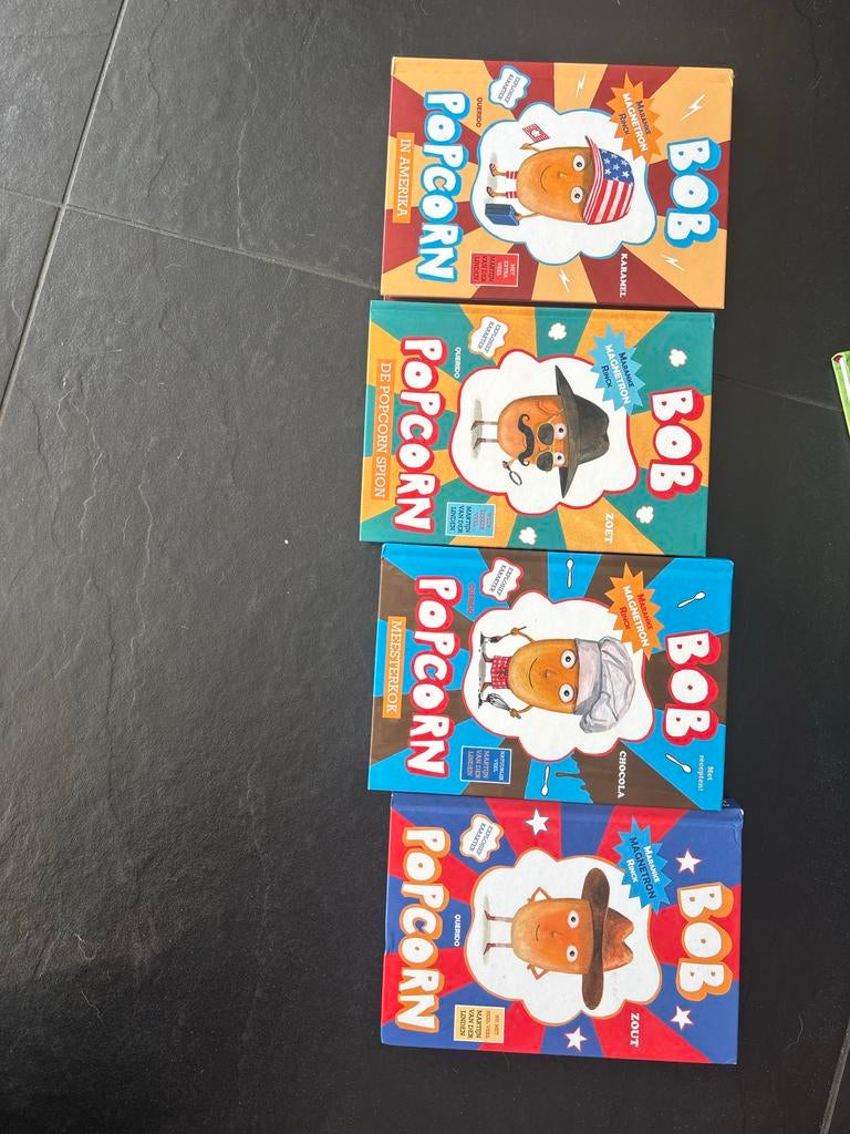 Bob Popcorn Boeken - Set van 2, Boeken, Kinderboeken | Jeugd | onder 10 jaar, Ophalen of Verzenden, Gelezen, Fictie algemeen