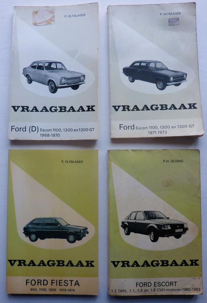4x Ford Escort / Fiesta vraagbaak, Auto diversen, Handleidingen en Instructieboekjes, Ophalen of Verzenden