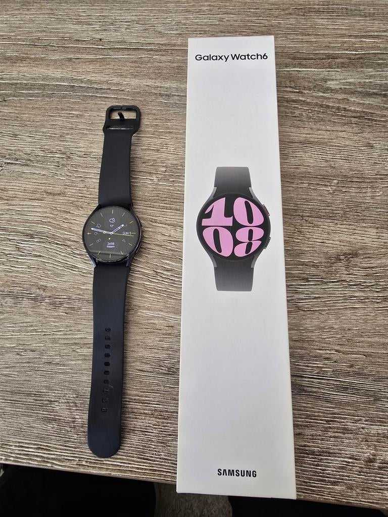 Samsung Galaxy Watch 6 - Zwart, Ophalen, Zwart, GPS, Zo goed als nieuw