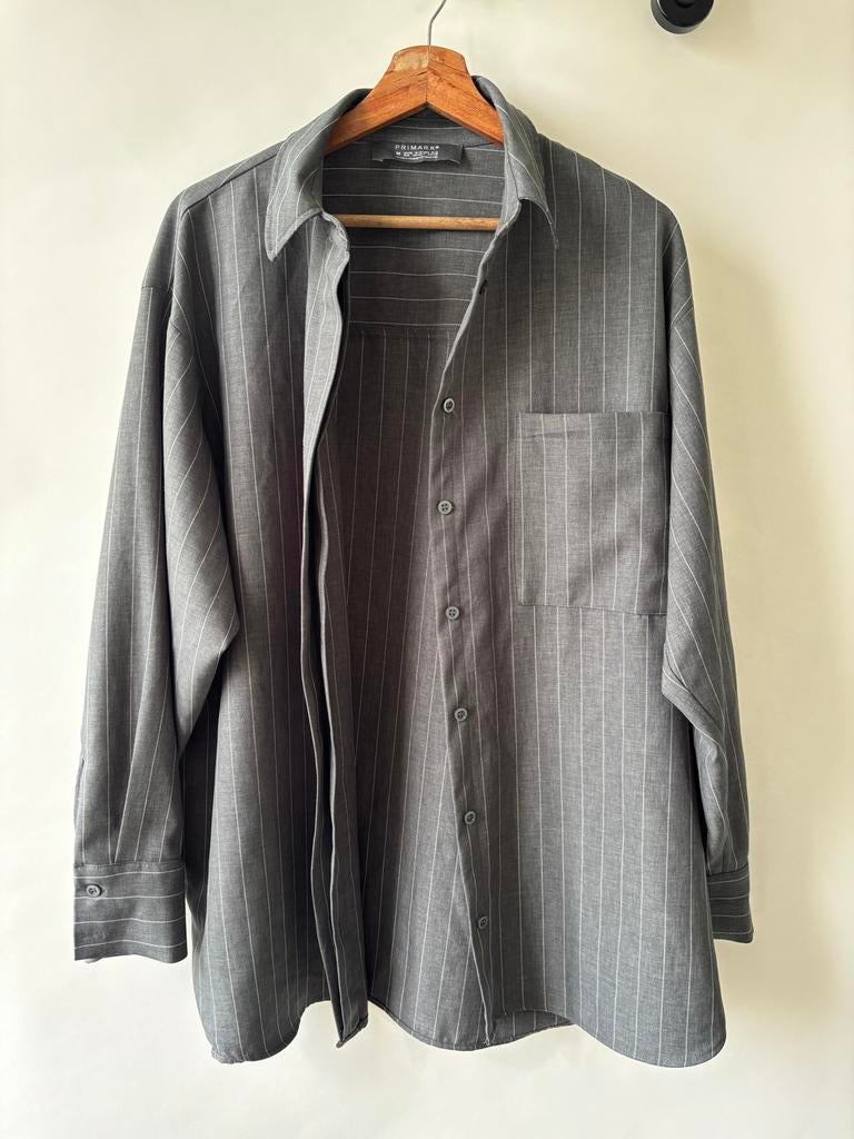 Primark blouse met pantalon grijs met witte strepen., Ophalen of Verzenden, Nieuw, Maat 38/40 (M), Grijs