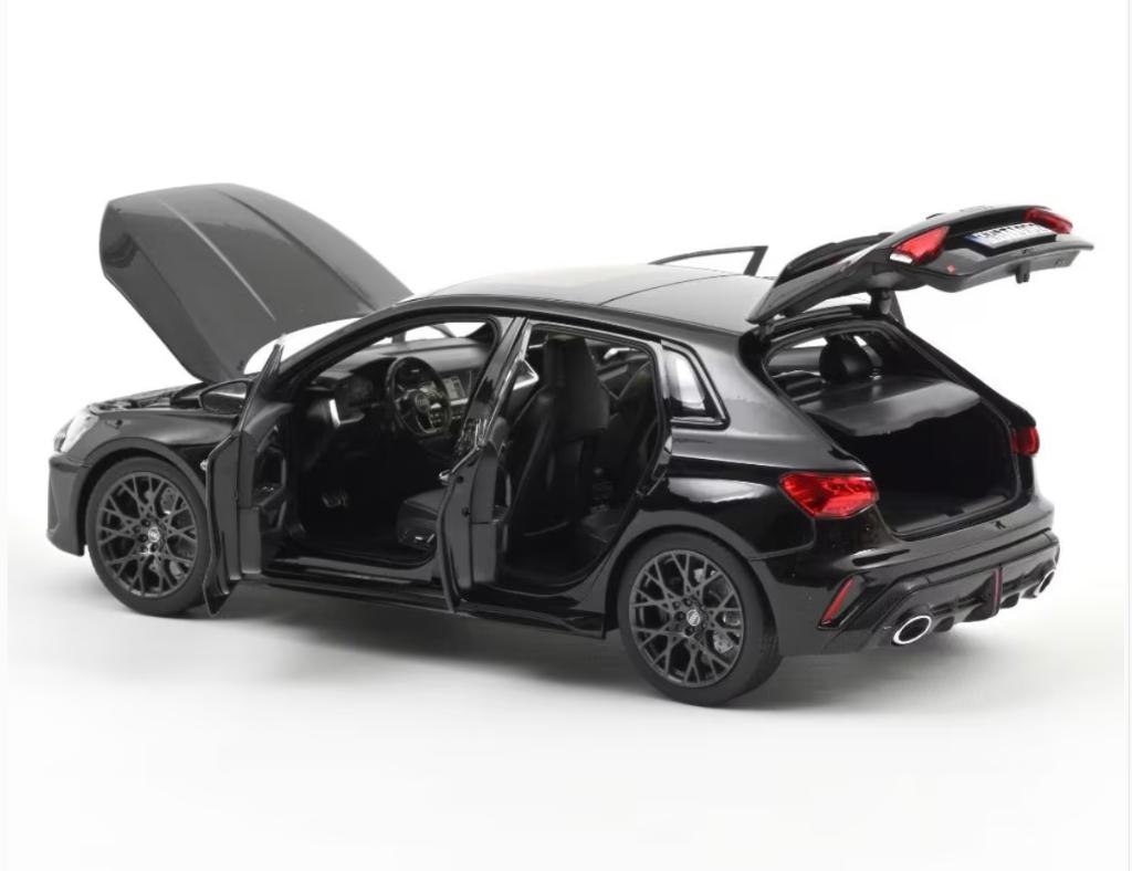 Audi RS 3 2025 Myth Zwart schaal 1/18 NOREV ref. 188388, Hobby en Vrije tijd, Modelauto's | 1:18, Verzenden, Nieuw, Auto, Norev