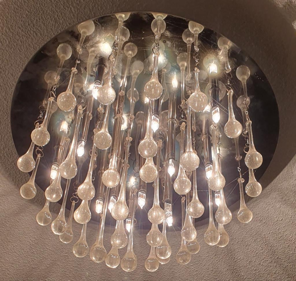 Chrome met glazen pegels, Ophalen, Zo goed als nieuw