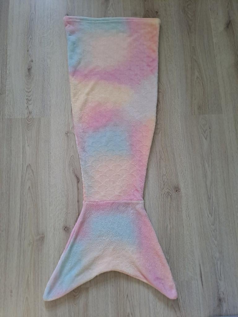 Zeemeerminstaart deken lekker zacht pastelkleuren, Ophalen of Verzenden, Gebruikt