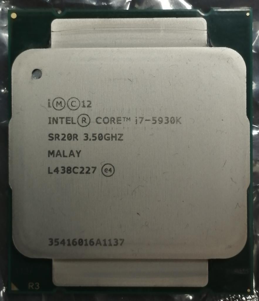 i7-5930K processor, WERKT SUPER, 6-core, Gebruikt, Ophalen of Verzenden, Intel Core i7