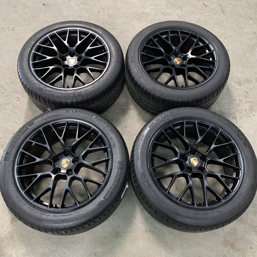 Originele Porsche Macan 20 inch velgen Spyder zomerbanden, Auto-onderdelen, Gebruikt, -, -, Banden en Velgen