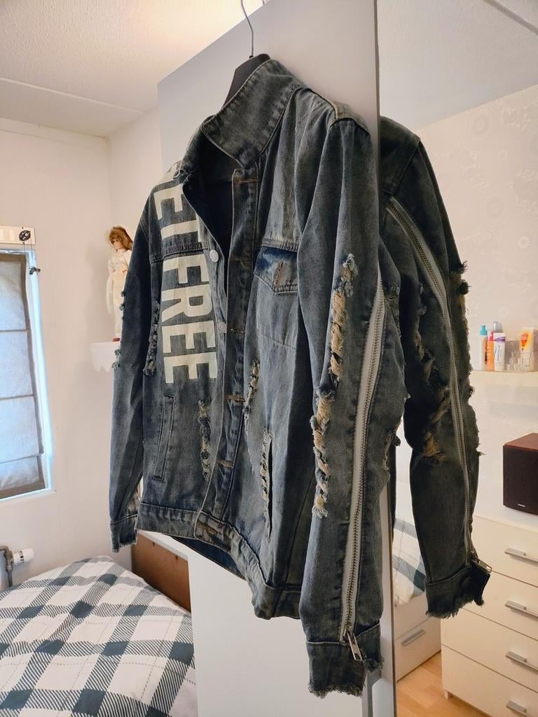 YJ&JEANS denim jacket, Ophalen of Verzenden, Zo goed als nieuw, Blauw