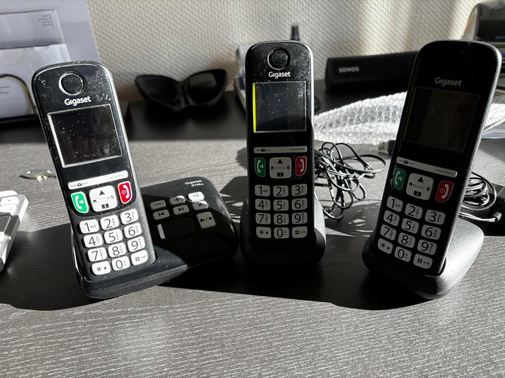 Gigaset 3 toestellen, Ophalen of Verzenden, Zo goed als nieuw