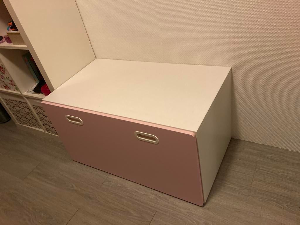 Smastad Ikea bank tafeltje met lade, Ophalen, Gebruikt