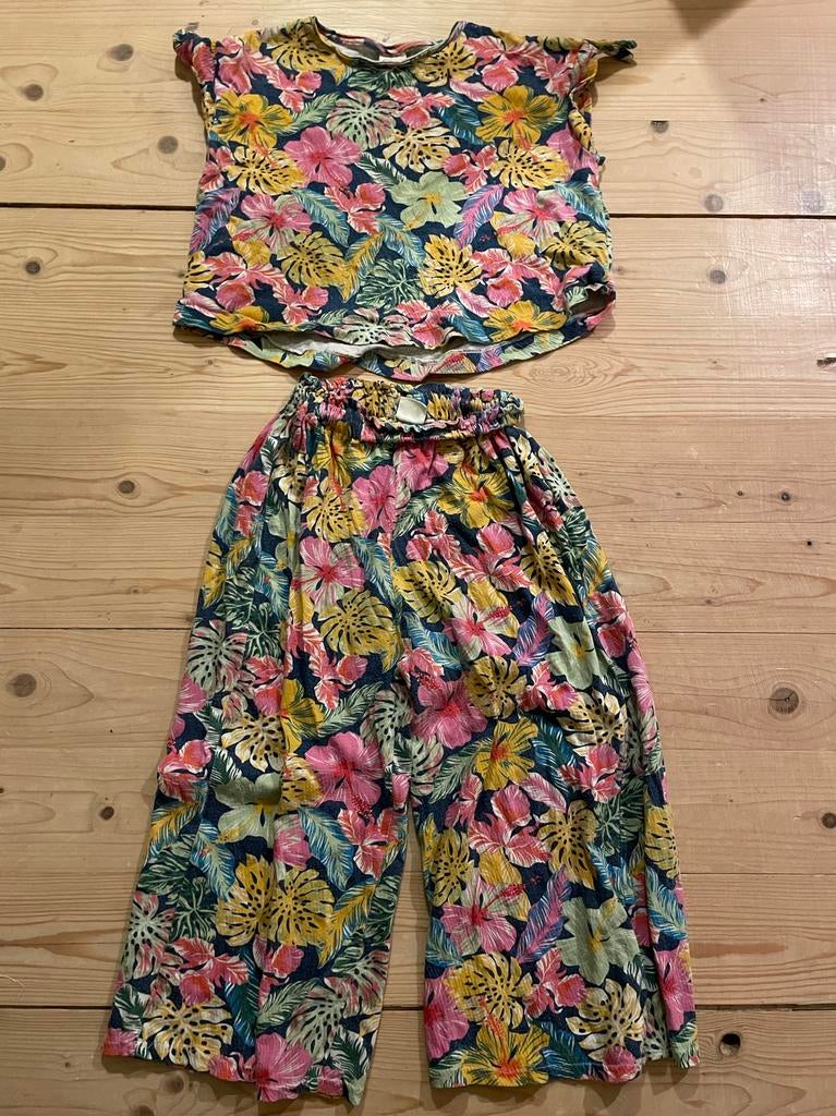 Kleurrijke kinderbroek met shirt metk Zara, Ophalen of Verzenden, Gebruikt, Jongen of Meisje