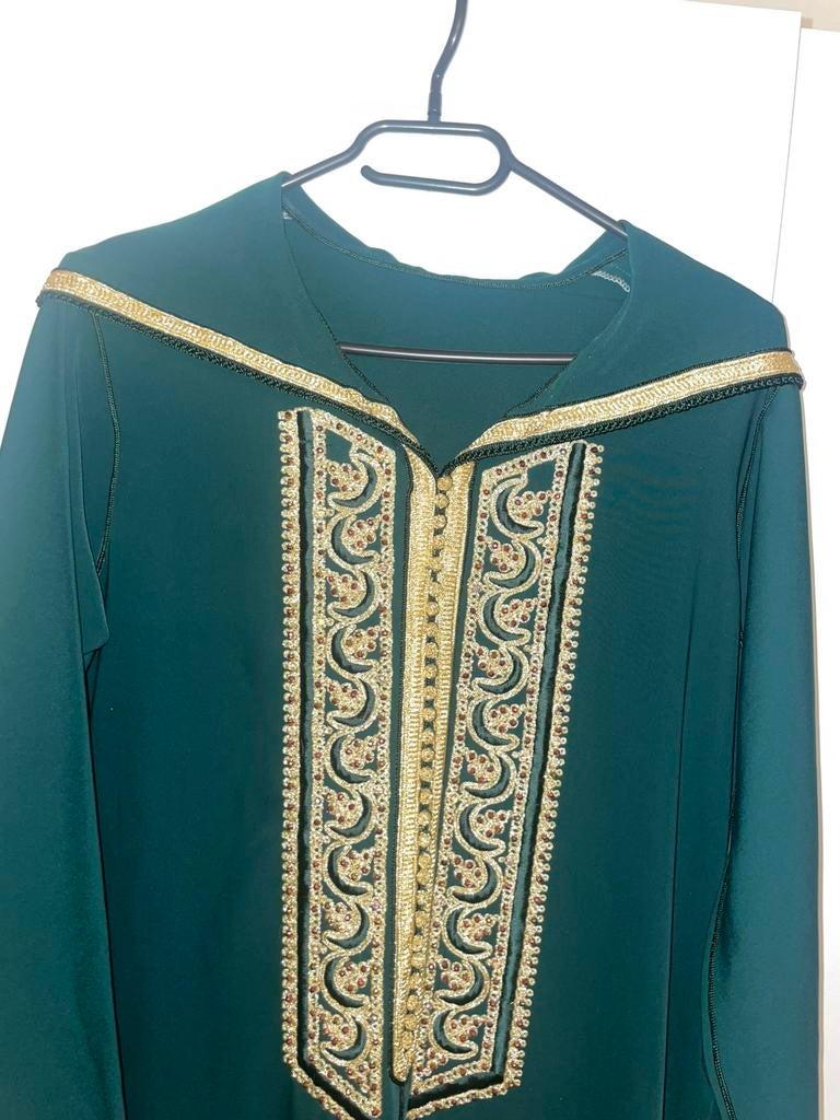 Mooie Marokkaanse djellaba te koop, Ophalen of Verzenden, Zo goed als nieuw, Groen, Overige typen