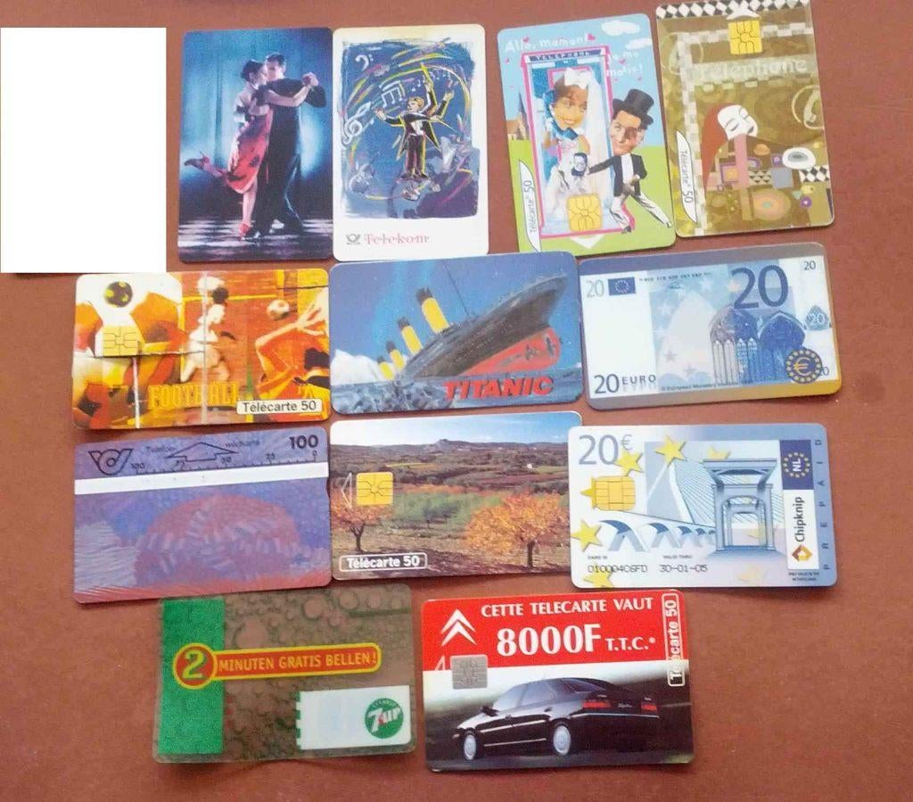 12 telefoonkaarten (zonder tegoed), Ophalen of Verzenden, Buitenland