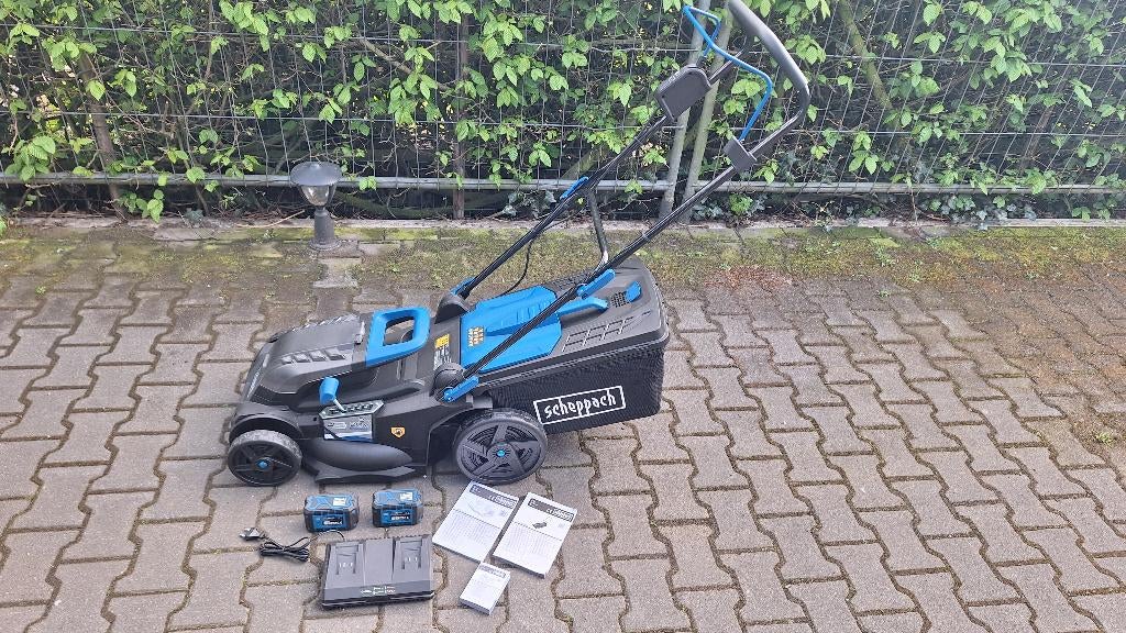 Scheppach BC-MP430-X Accu grasmaaier cirkelmaaier NIEUW!, Ophalen, Cirkelmaaier, ., Nieuw