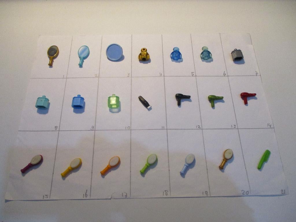 playmobil onderdelen spiegeltjes/potjes/div, Ophalen of Verzenden, Zo goed als nieuw, Los playmobil