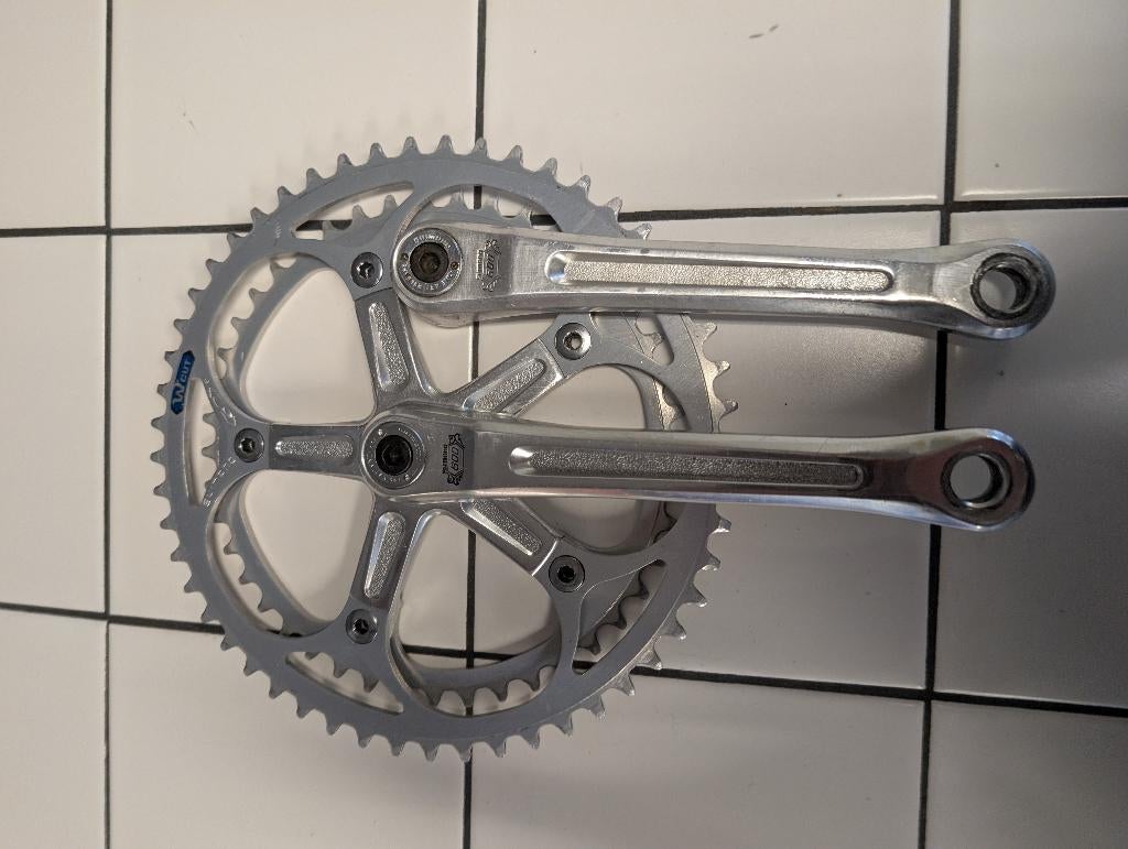 Shimano 600 Arabesque crankstel, Crankstel of Pedalen, Gebruikt, Shimano japan, Staal