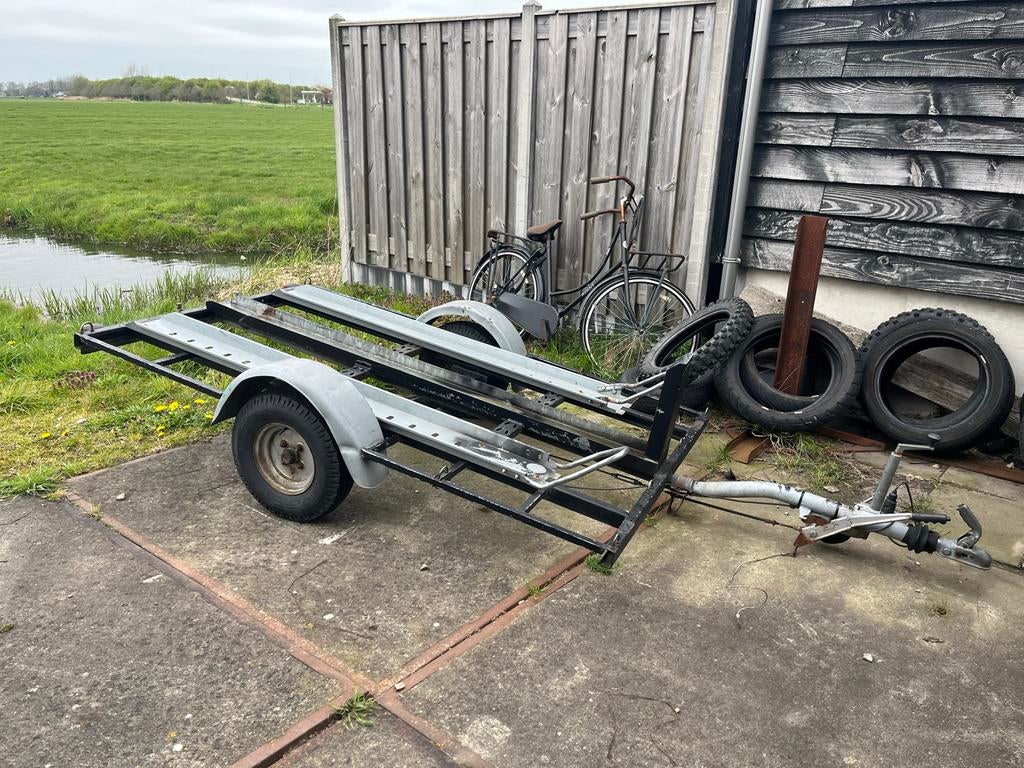 Motoraanhanger voor 3 motoren, Auto diversen, Aanhangers en Bagagewagens, Ophalen, Gebruikt