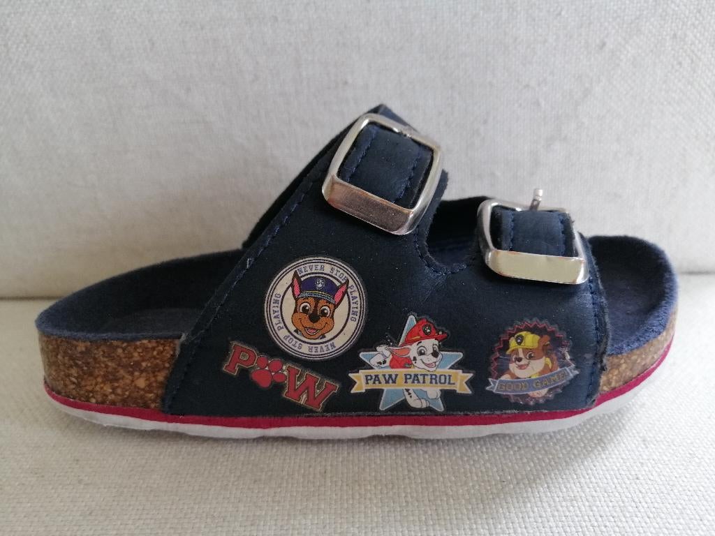 Paw Patrol slippers sandalen blauw maat 25 - zgan -, Overige typen, Ophalen of Verzenden, Zo goed als nieuw, Paw Patrol