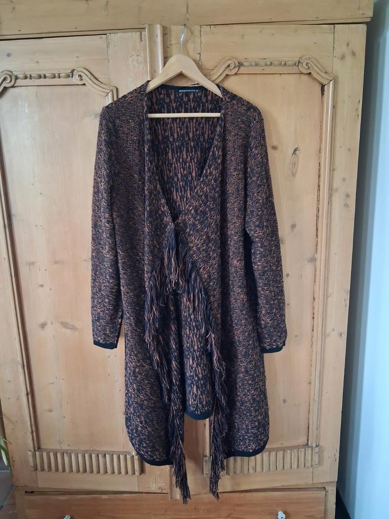 Expresso vest met franjes - Maat XL, Kleding | Dames, Ophalen of Verzenden, Nieuw, Maat 46/48 (XL) of groter, Bruin