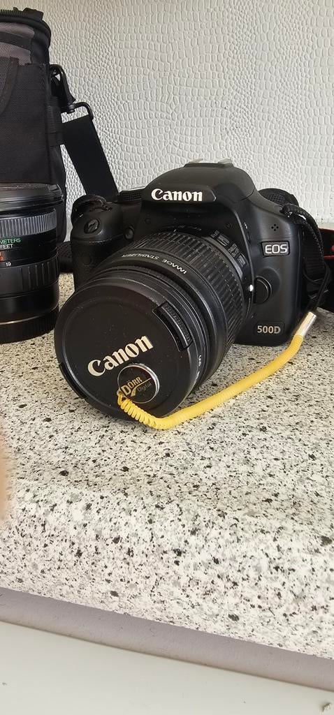 Canon EOS 500D Spiegelreflexcamera, Audio, Tv en Foto, Fotocamera's Digitaal, Ophalen, Gebruikt, Spiegelreflex, Canon