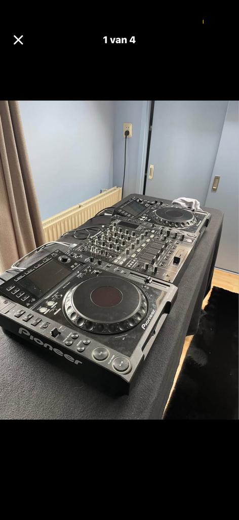 Pioneer DJ Set: 2x CDJ-200, 1x DJM-800 met cases, Muziek en Instrumenten, Dj-sets en Draaitafels, Ophalen, Gebruikt, Dj-set, Pioneer