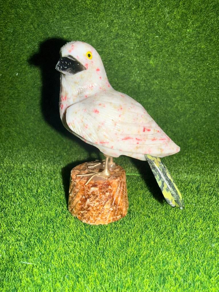 Exclusieve Handgesneden Vogel van Natuurlijke Mineralen, Ophalen of Verzenden