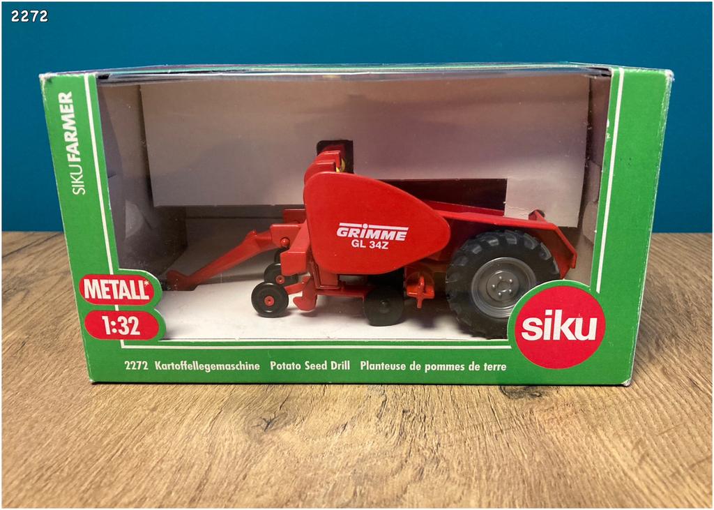 Siku 2272 - Grimme GL 34Z Aardappelpootmachine 1:32, Kinderen en Baby's, Speelgoed | Speelgoedvoertuigen, Ophalen, Gebruikt