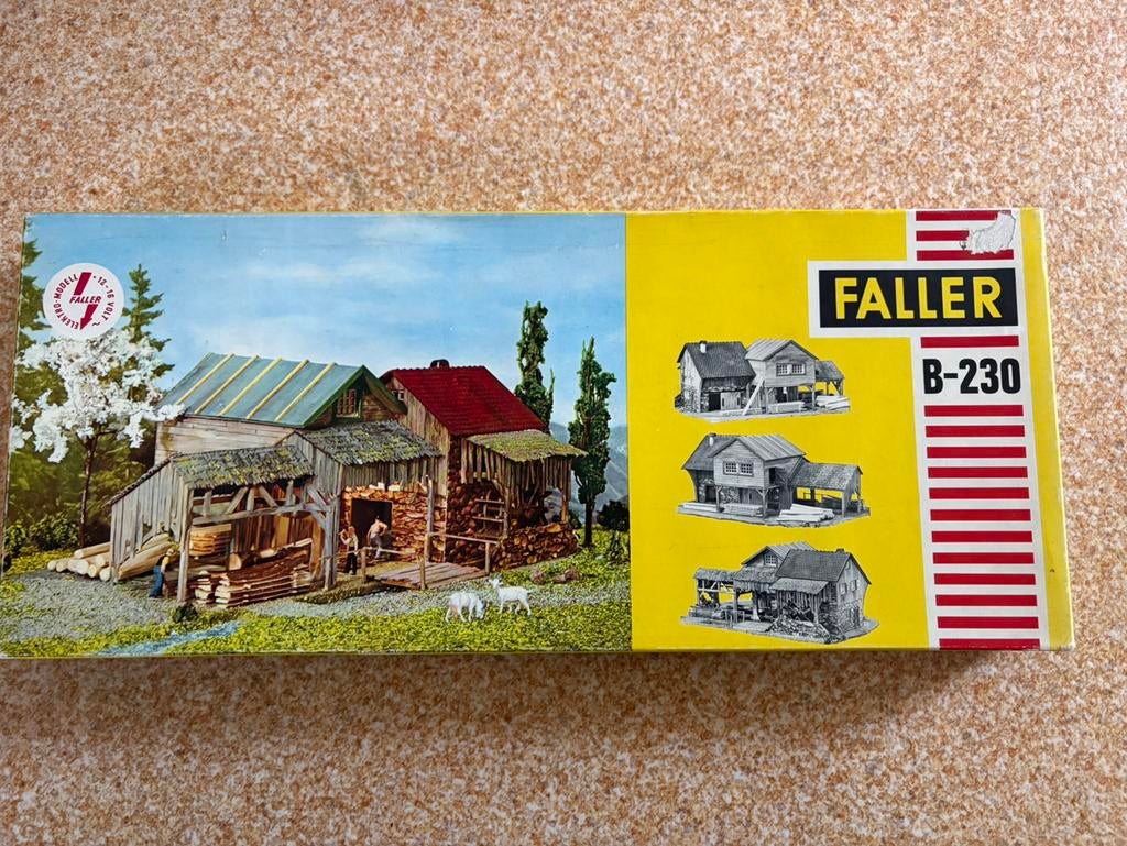 Faller B-230 zagerij, Overige merken, Gelijkstroom of Wisselstroom, Brug, Tunnel of Gebouw, Nieuw