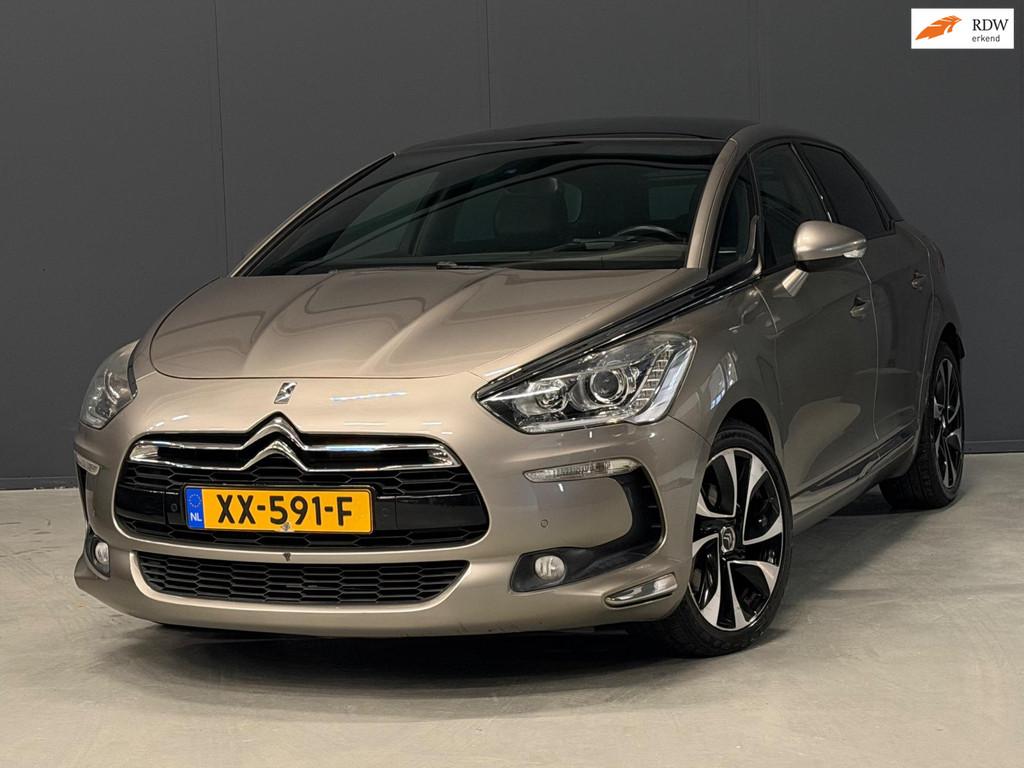 Citroen DS5 1.6 THP So Chic AUTOMAAT PANO/ANDROID/LEDER/PDC/, Auto's, Gebruikt, Zwart, Met garantie (alle), Lichtsensor