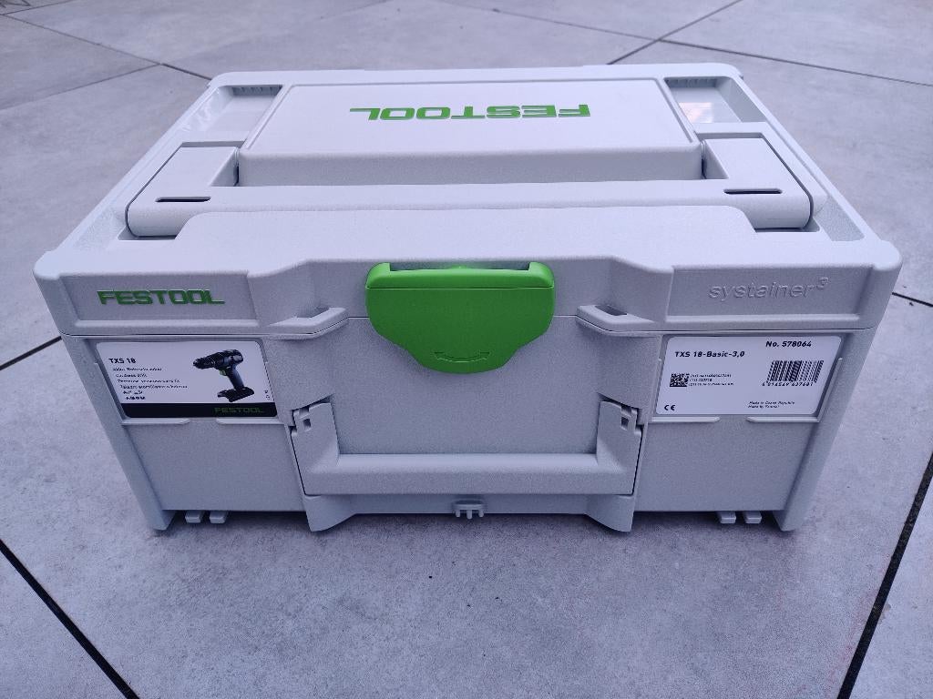 Festool systainer³ SYS3 M 187 van schroefboormachine TXS 18, Ophalen of Verzenden, Nieuw