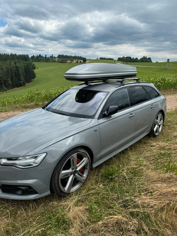 Originele Audi Dakkoffer 450 Liter Inhoud Skibox, Ophalen, Gebruikt