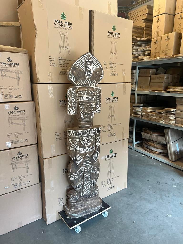 Toraja Totempaal - 180 cm hoog - Nieuw - Eigen import, Antiek en Kunst, Ophalen of Verzenden