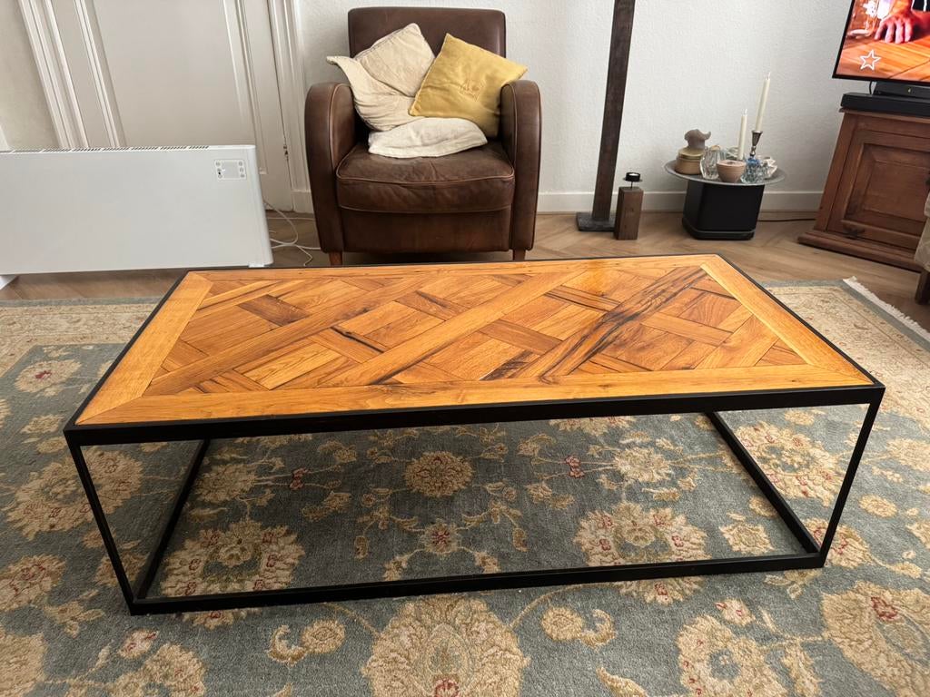 Salontafel, Huis en Inrichting, Tafels | Salontafels, Ophalen, Gebruikt, 100 tot 150 cm, 50 tot 100 cm