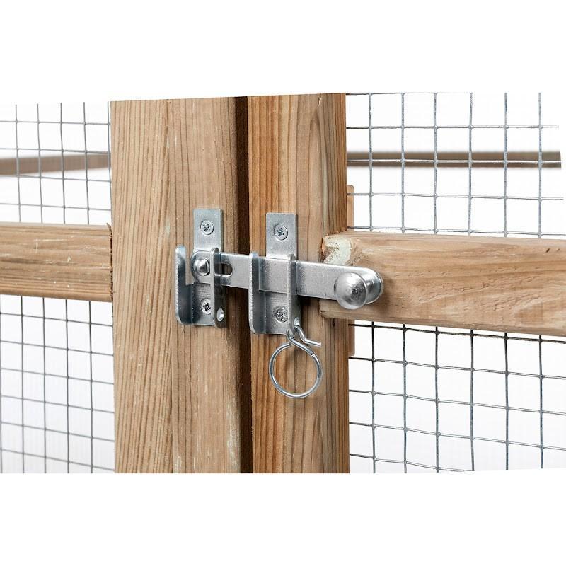 Volière Koen met een sluis van gaas en nachthok, Ophalen of Verzenden, Nieuw, Hout, Volière