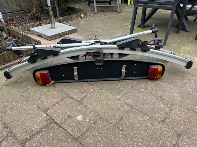 Fietsendrager, Auto diversen, Fietsendragers, Ophalen, Gebruikt, 2 fietsen, Trekhaakdrager