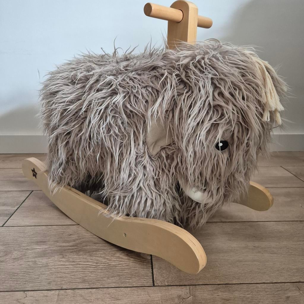 Kids Concept Hobbeldier Mammoet Schommelpaard, Ophalen, Zo goed als nieuw, Overige typen