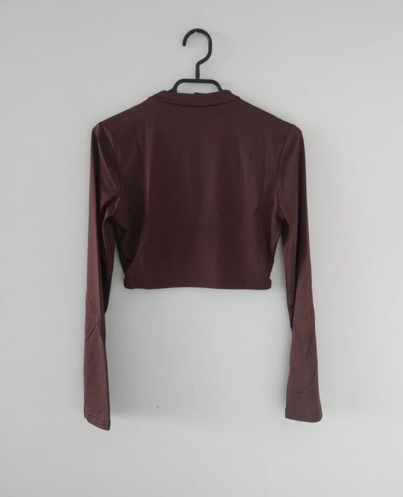 Bruin topje, Kleding | Dames, Tops, Maat 38/40 (M), Bruin, Ophalen of Verzenden, Zo goed als nieuw
