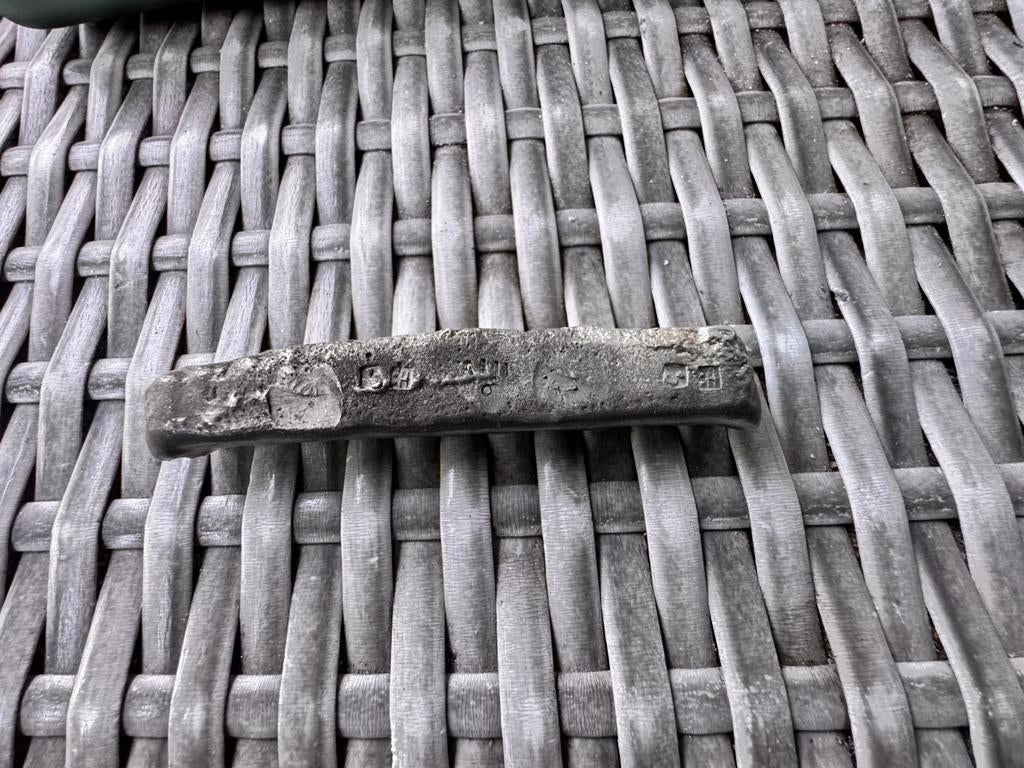 Bodemvondst - onbekende stuk zilver - 168 gram, Ophalen of Verzenden, Zilver