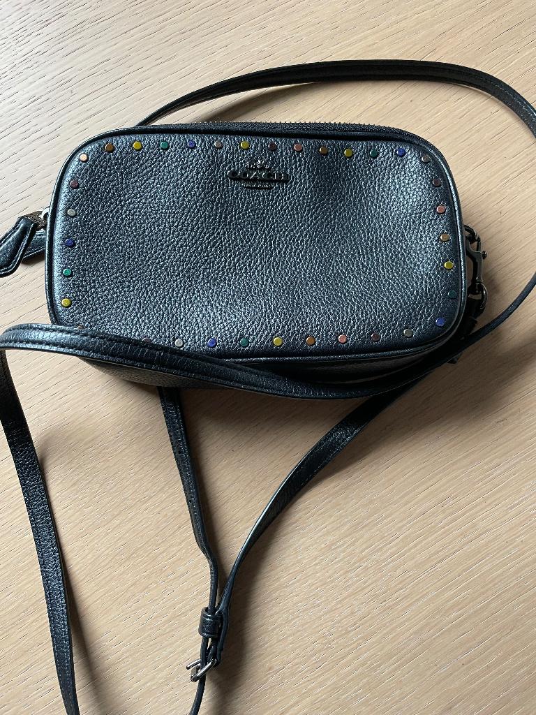 Kleine zwarte handtas Coach, Ophalen of Verzenden, Zo goed als nieuw, Zwart, Handtas